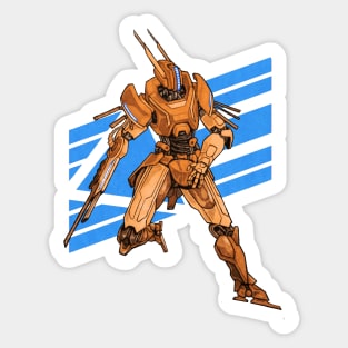 Jackrabbot Orange Blue Sticker